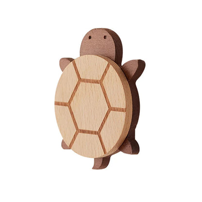 Premium Solid Wood Wall Hooks – Decorative Animal Coat & Kitchen Towel Hanger for Home Organization