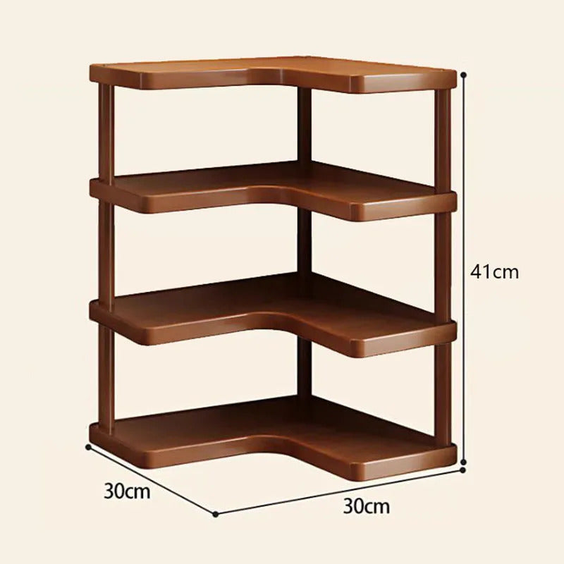 Wooden Kitchen Storage Rack – Multi-Tier Countertop Organizer for Tea, Coffee & Home Essentials