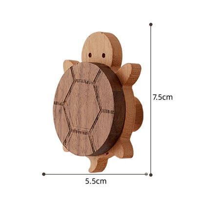Premium Solid Wood Wall Hooks – Decorative Animal Coat & Kitchen Towel Hanger for Home Organization