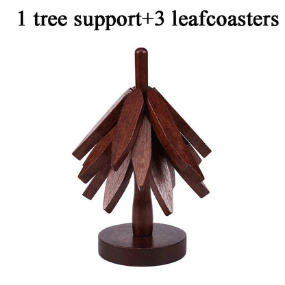 Premium Wooden Trivet for Hot Pots & Pans – Heat Resistant Christmas Tree Kitchen Mat
