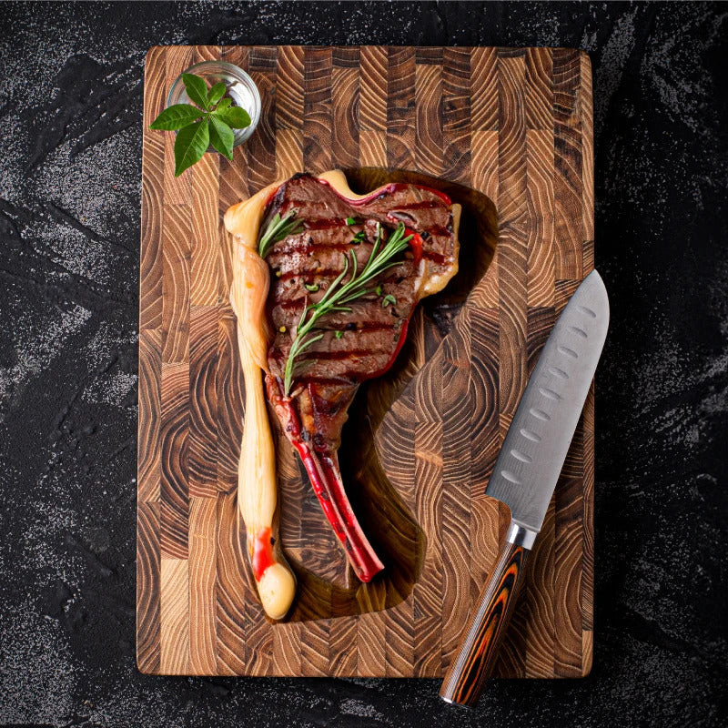 Teak Wood Cutting Board | Thick Wooden Chopping Board