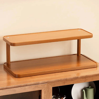 Wooden Kitchen Storage Rack – Multi-Tier Countertop Organizer for Tea, Coffee & Home Essentials