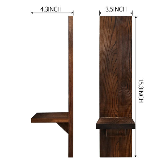 Wooden Wall Sconces for Bedroom, Hallway & Living Room | Rustic Wall Decor