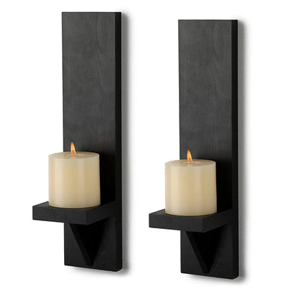 Wooden Wall Sconces for Bedroom, Hallway & Living Room | Rustic Wall Decor