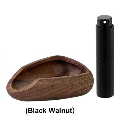 Wooden Coffee Bean Dosing Cup | Barista Spray Bottle Set