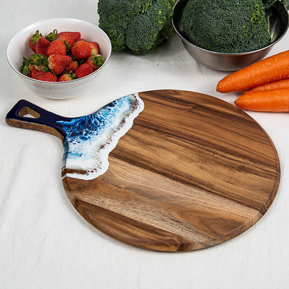 Angled look showing epoxy design and round base